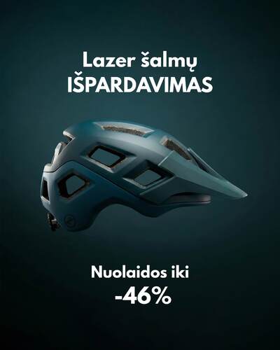 Lazer šalmų išpardavimas
