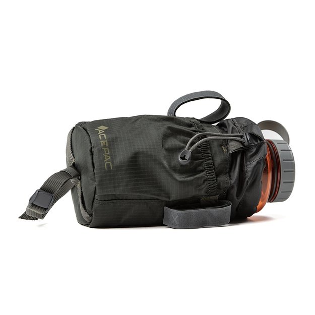 Dviračio krepšys gertuvei ant vairo Acepac Fat Bottle Bag MKIII // 1 l (žalias/pilkas) 5