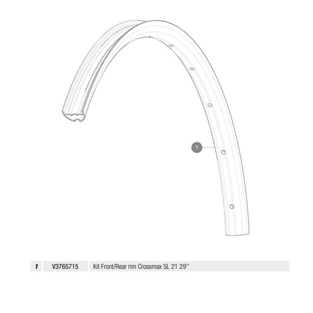 MAVIC KIT FRONT/REAR RIM CROSSMAX SL 21 29  (V3765715)