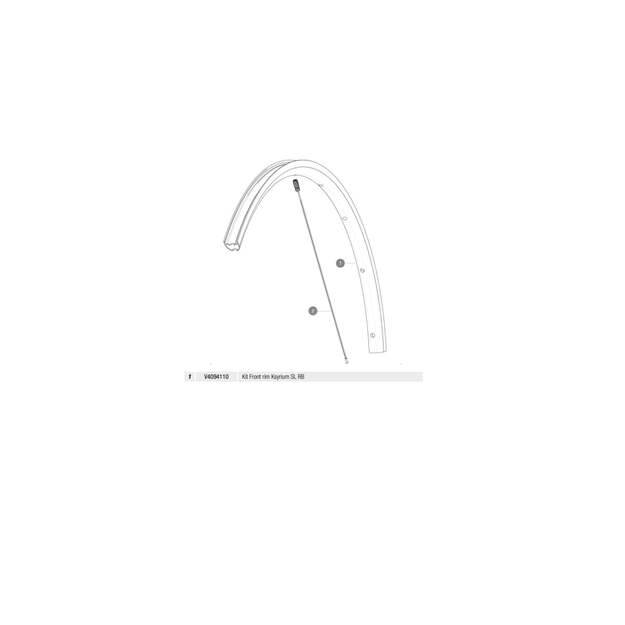 MAVIC KIT FRONT RIM KSYRIUM SL RB (V4094110)