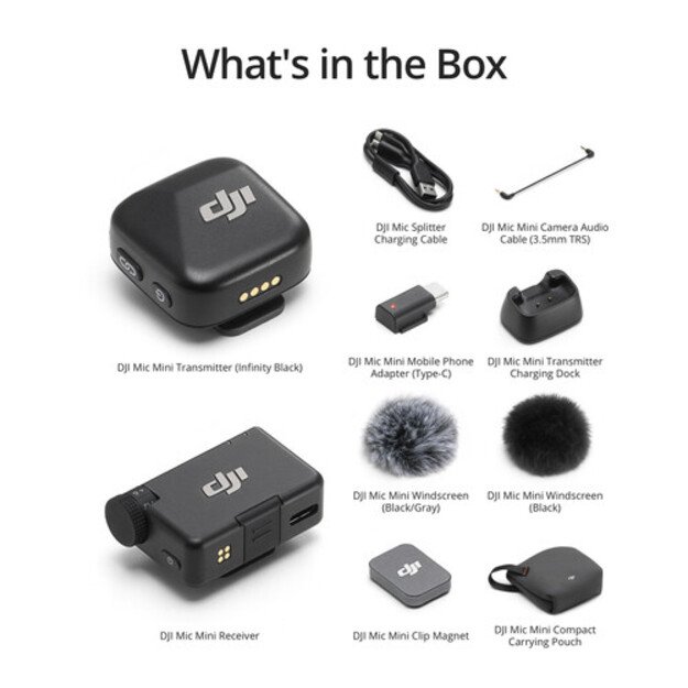DJI mikrofonas MIC Mini (1TX-1RX Single) 6
