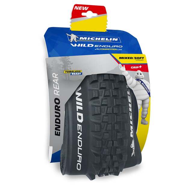 MICHELIN TIRE WILD ENDURO REAR 27,5X2.40 COMPETITION LINE KEVLAR GUM-X3D TS TLR (632739) 1