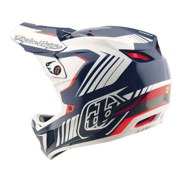 TLD HELMET D4 POLYACRYLITE QUALIFIER BLUE / WHITE (17455901) 1