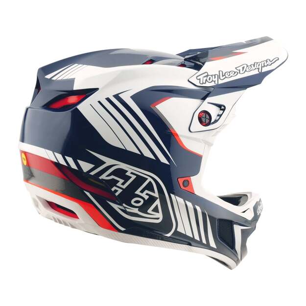TLD HELMET D4 POLYACRYLITE QUALIFIER BLUE / WHITE (17455901) 3