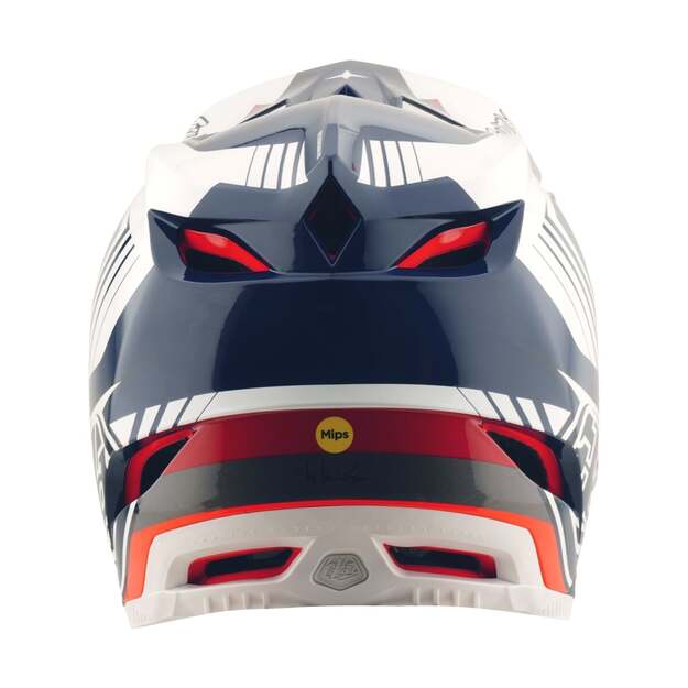 TLD HELMET D4 POLYACRYLITE QUALIFIER BLUE / WHITE (17455901) 2