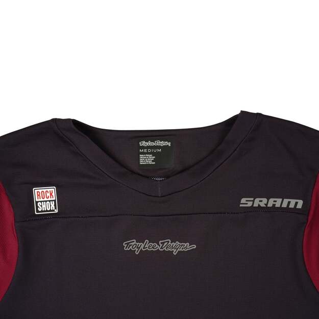 TLD SHORT SLEEVE JERSEY SKYLINE TROY LEE DESIGNS X SRAM RADIOSCAPE BLK / BERRY (31995500) 2