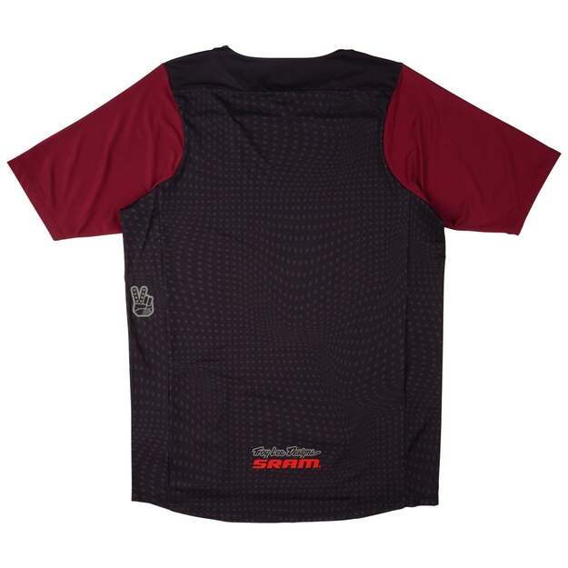 TLD SHORT SLEEVE JERSEY SKYLINE TROY LEE DESIGNS X SRAM RADIOSCAPE BLK / BERRY (31995500) 1