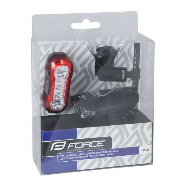 Žibintų komplektas FORCE Express USB 3