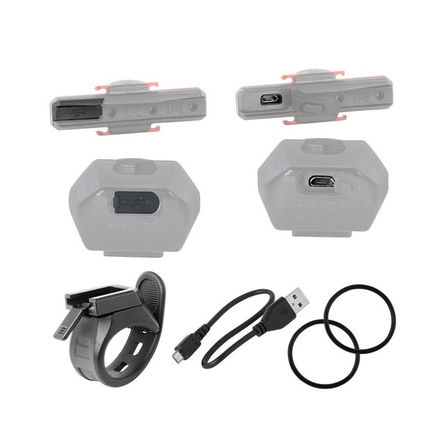 Žibintų komplektas FORCE Glare USB 3