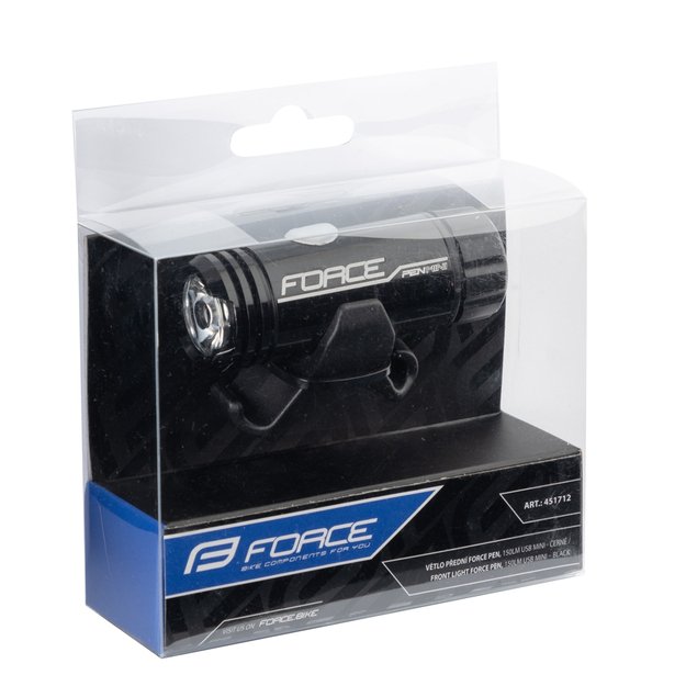 Priekinis žibintas FORCE PEN MINI 150LM USB mini (juoda) 2