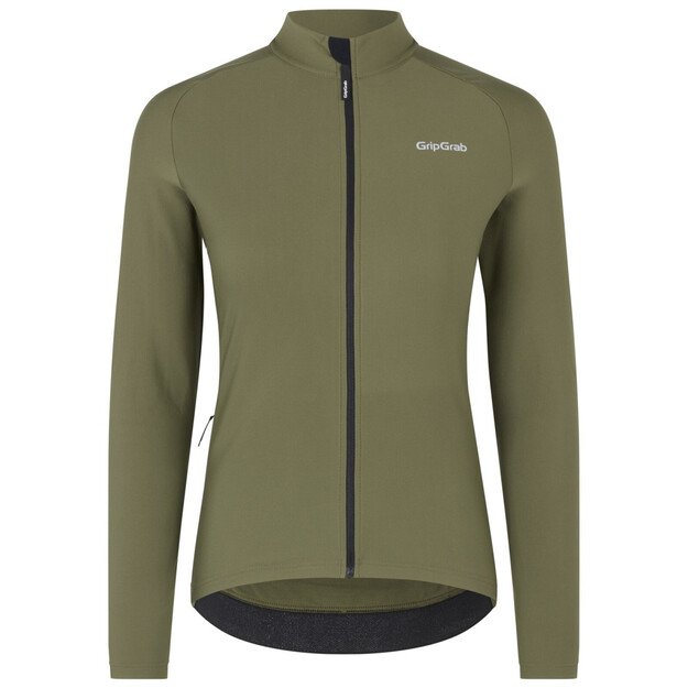 GripGrab PACR Thermal moteriški marškinėliai | Olive Green