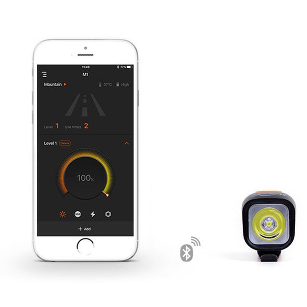 Priekinis žibintas MagicShine MJ 900B, bluetooth, 1500Lm (juodas) 2