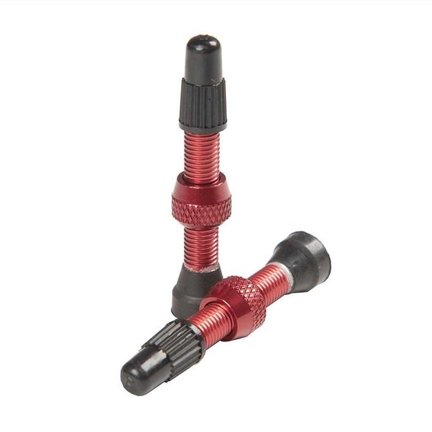 Ventiliai Stan s NoTubes bekamerinėms padangoms 35mm (raudoni) 1
