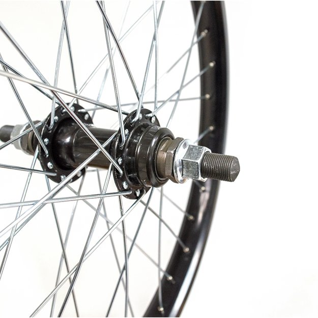 Galinis ratas 20  36H, BMX, lankas su briauna, viengubas, užsukamam žv. blokui 3