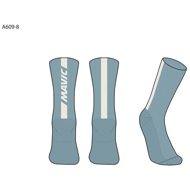 MAVIC SOCK MAVIC LOGO CELESTE WHITE (G000267)