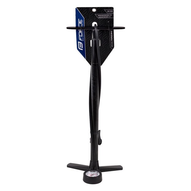 Pastatoma pompa FORCE Magna, su monometru iki 11bar (juoda) 2