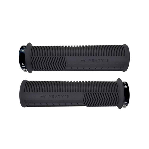 PEATY S GRIPS MONARCH MUSHROOM THICK BLACK (PGM-MSH-THK-BLK-1)