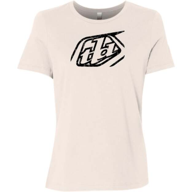 TLD WOMENS SHORT SLEEVE TEE CROPPED BADGE VINTAGE WHITE (75311701)