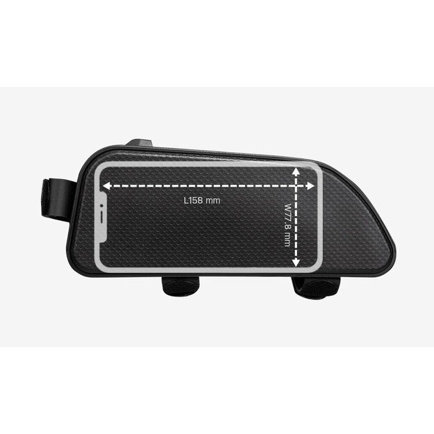 Dviračio krepšys ant rėmo TOPEAK FASTFUEL DRYBAG X FRAME BAG, 1.25L, juodas  2