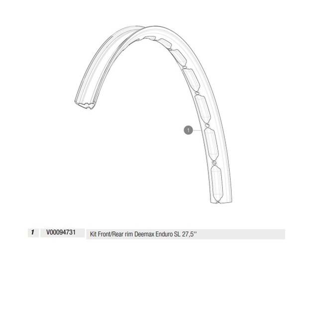 MAVIC KIT F/R RIM DEEMAX ENDURO SL 27,5  (V00094731)