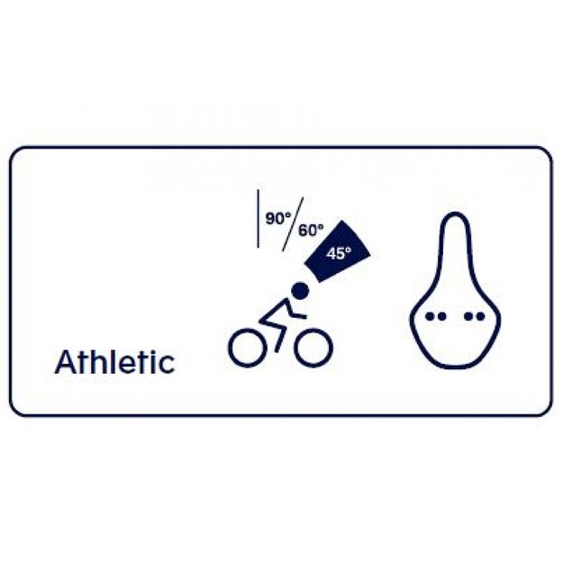 Balnelis Selle Royal Lookin Evo Athletic Unisex Stracciatella // 261 x 158 mm (juodas)