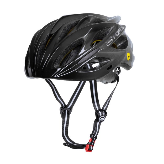 Šalmas FORCE BULL HUE MIPS // dydis L-XL (58-61 cm) (pilka/juoda)