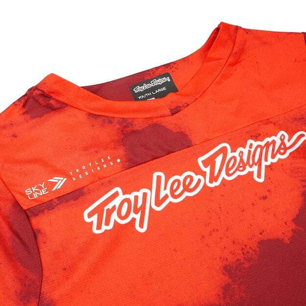 TLD YOUTH SS JERSEY SKYLINE FLARED FIERY RED (36403000) 2