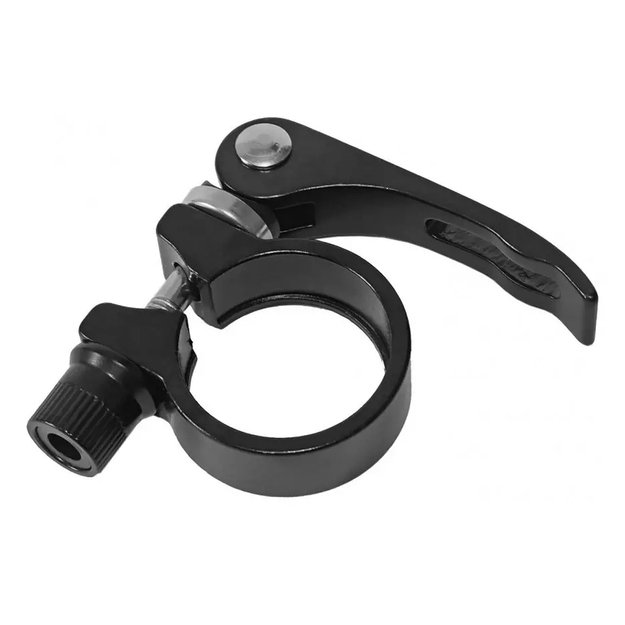Balnelio stovo apkaba/užveržimo žiedas QR // 31,8 mm, aliuminis (juodas)