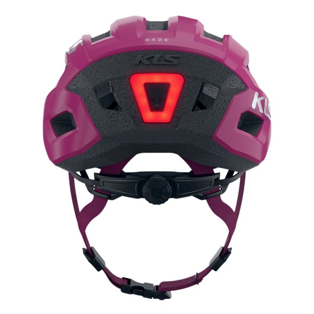 Šalmas KLS Daze Lumio 022 // su žibintu, dydis M/L: 55-58 cm (rožinė) 1