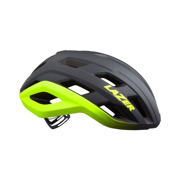 Šalmas LAZER Strada KC, 58-61cm L (tamsiai pilkas/geltonas)
