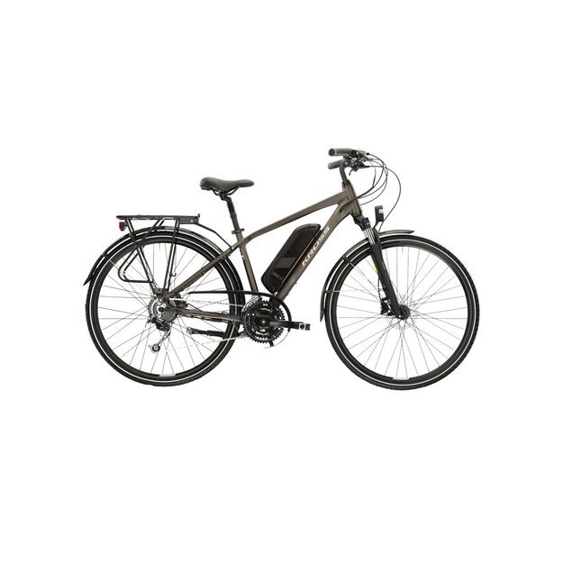 KROSS Trans Hybrid ZZ 522Wh brogry m elektrinis miesto dviratis (28 ) 