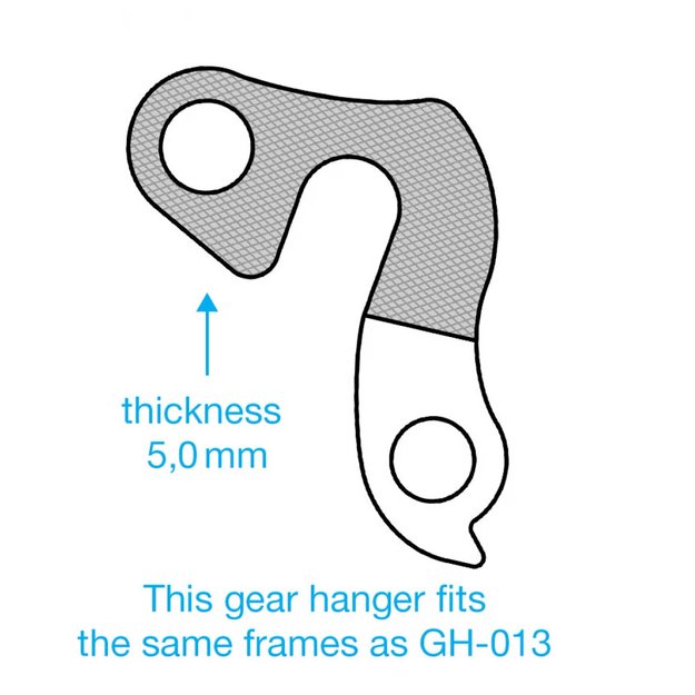 Auselė GH-081 su varžtu M8x0,75 (dešinė) 2