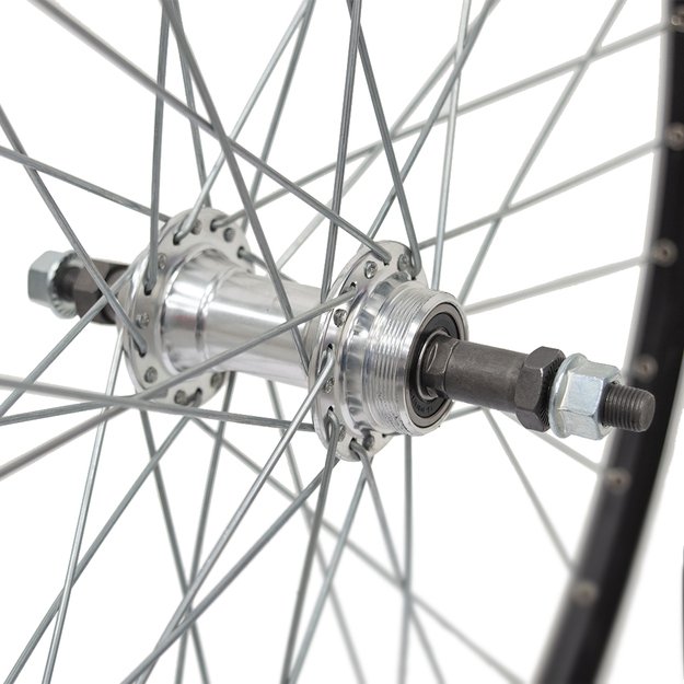 Galinis ratas Dynamic 26  // V-Brake, 36H, užsukamas žvaigždžių blokas, veržlė, aliuminis, dvigubas 1