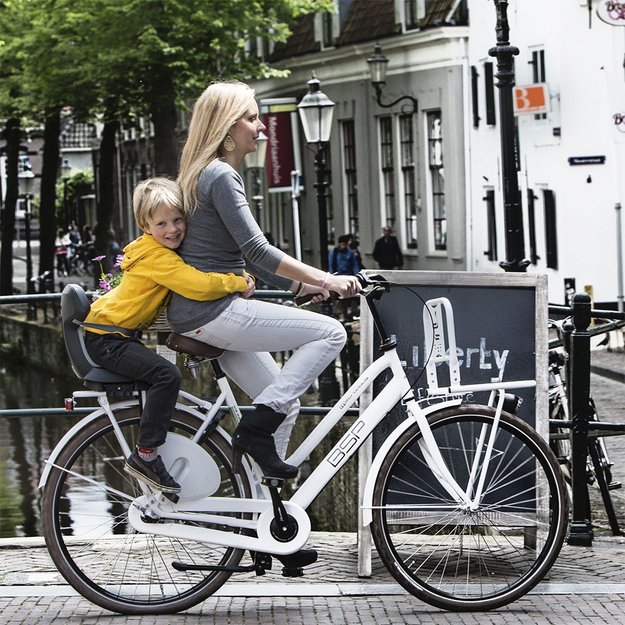 Dviračio kėdutė Polisport Guppy Junior // 26-29 , 22-35 kg, ant bagažinės (pilka) 3