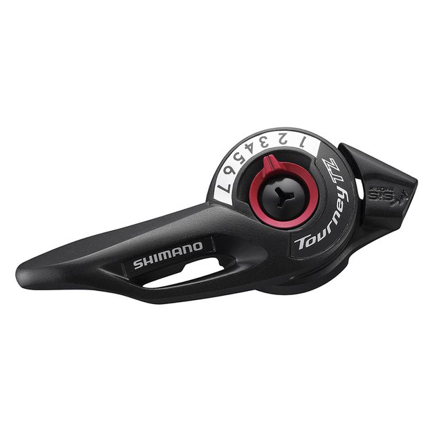 Pavarų rankenėlė (de&scaron;inė) Shimano TOURNEY TZ SL-TZ500 7-speed Thumb Shifter // 2050 mm, Thumb Shifter