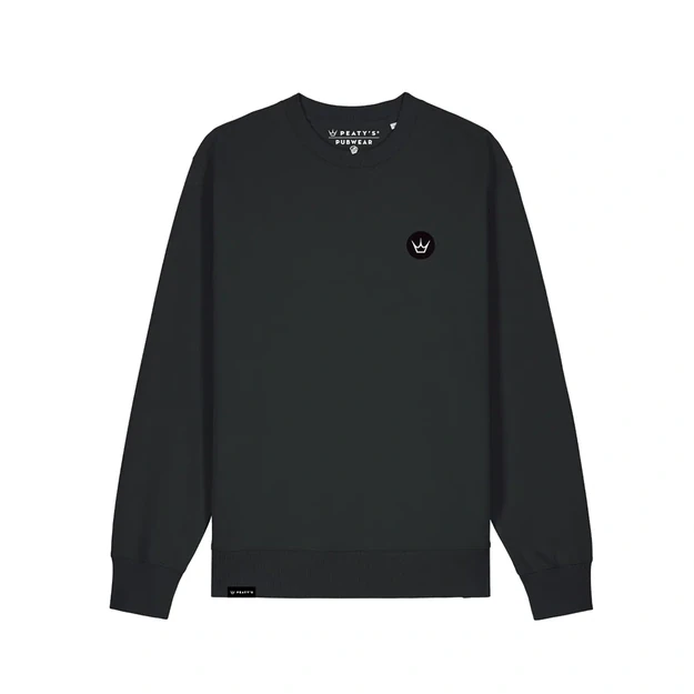 PEATY S PUBWEAR CREW JUMPER - CROWN / BLACK (PPW-26-CRW-CRWN-BLK)