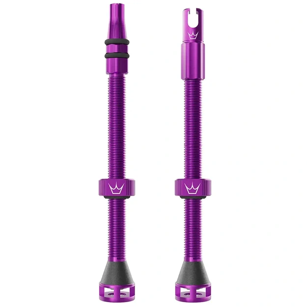 PEATY S TUBELESS VALVES HOLESHOT FAST FLOW 80MM VIOLET (PTV-HFF-80-VLT-12)