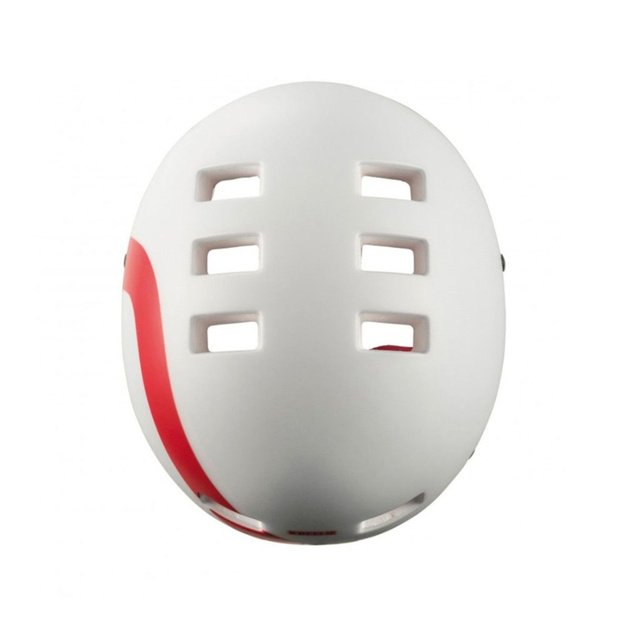 &Scaron;almas HEBO Casco Bici Wheelie // dydis: 59-62 cm (balta/raudona)