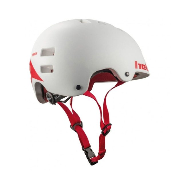 &Scaron;almas HEBO Casco Bici Wheelie // dydis: 59-62 cm (balta/raudona)