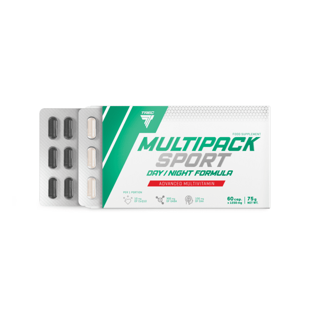 Vitaminai TREC MULTIPACK SPORT DAY/NIGHT FORMULA, 60 kapsulių