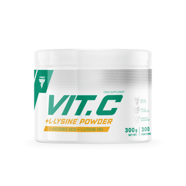 Vitamino milteliai TREC VIT. C + L-lizino milteliai 300 g