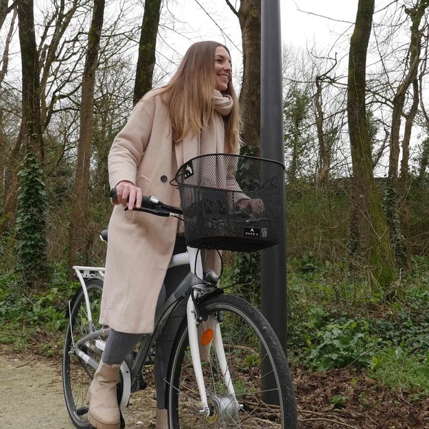 Dviračio krep&scaron;ys ant vairo BONIN HAPO-G - E-Bike // su Quick-Release laikikliu, metalinis (juodas)