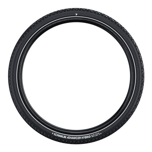 Padanga Schwalbe Advancer Hybrid 29  x 2.10  (54-622) // kamerinė, nelankstoma, Reflex, Green Compound, PunctureGuard