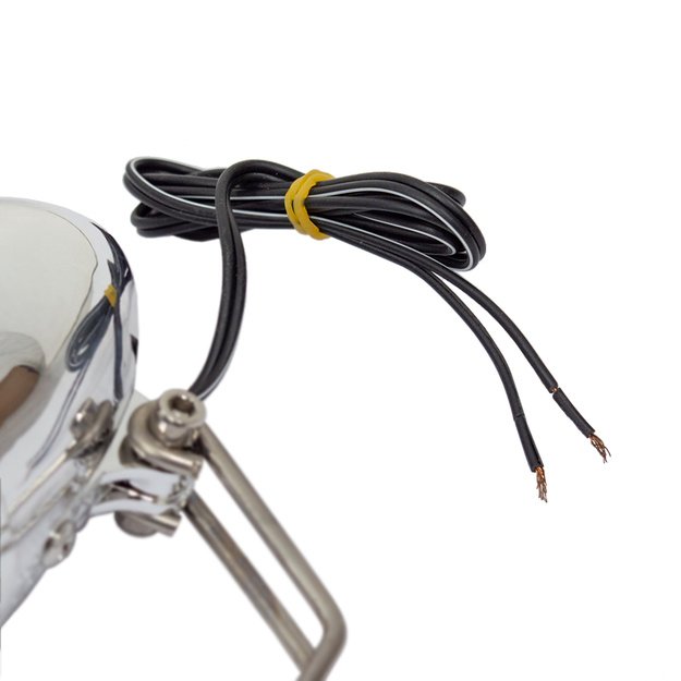 Priekinis žibintas nuo dinamos UNION 6V / 2,4W // su jungikliu (chrominis)