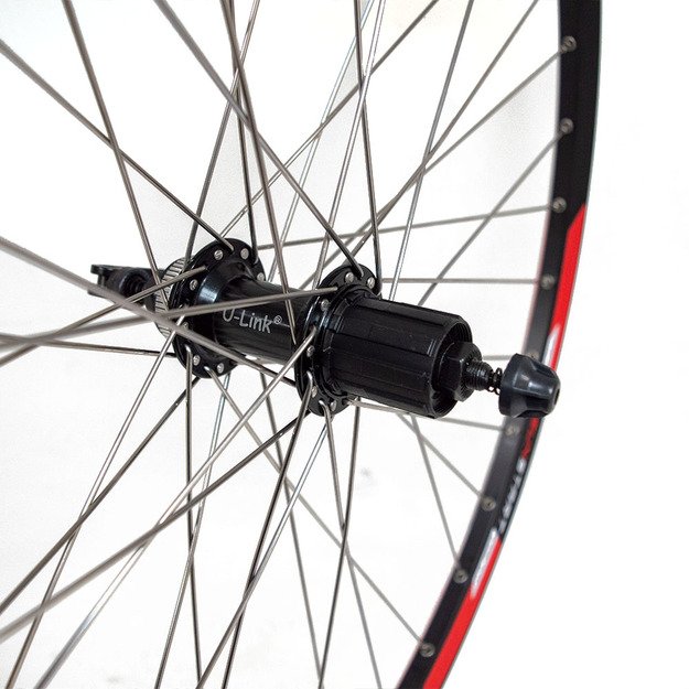 Galinis ratas 28/29 , 36H, dvigubas, diskiniai stabdžiai U-Link Centerlock, su greitveržle 2