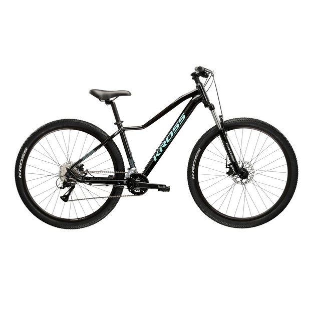 KROSS Lea 3.0 D / BlackMint Gloss / moteriškas kalnų (MTB) dviratis (27.5 ) MY25 
