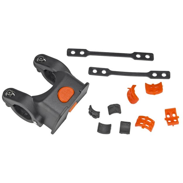 Dviračio metalinis krep&scaron;ys ant vairo, su greito nuėmimo laikikliu, 34x25x26cm (baltas)