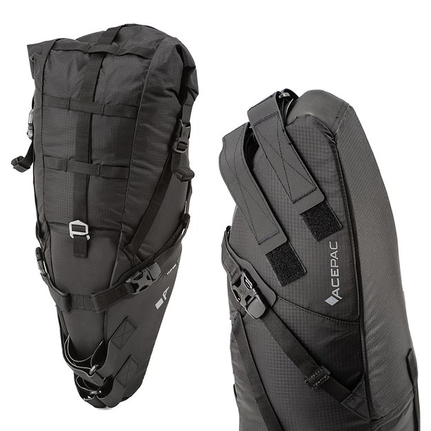 Dviračio krepšys ant balnelio stovo Acepac Saddle Bag MKIII // 16 l (juodas) 4