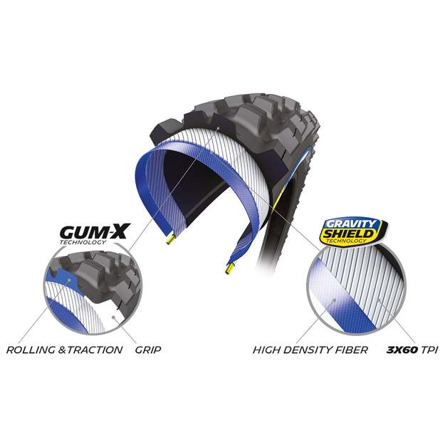 MICHELIN TIRE WILD AM2 29X2.60 COMPETITION LINE KEVLAR TS TLR (869229) 2