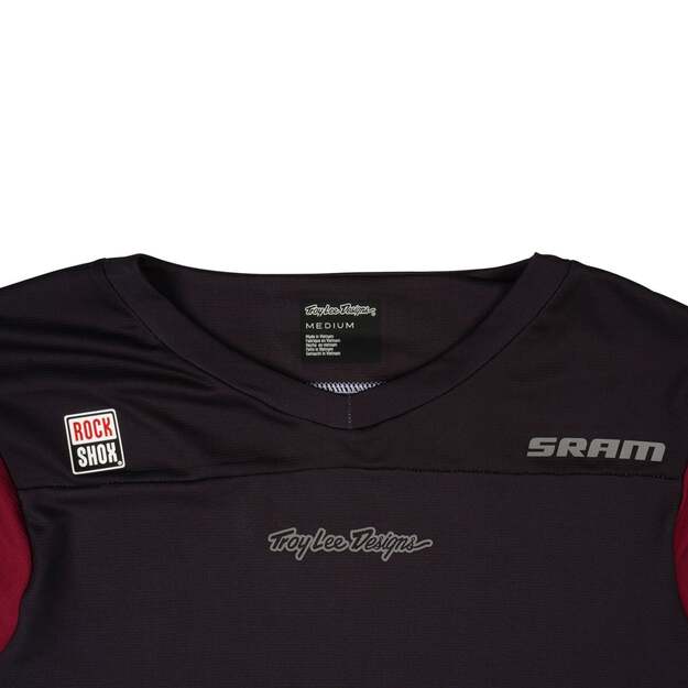 TLD LONG SLEEVE JERSEY SKYLINE TROY LEE DESIGNS X SRAM RADIOSCAPE BLK / BERRY (34195500) 2